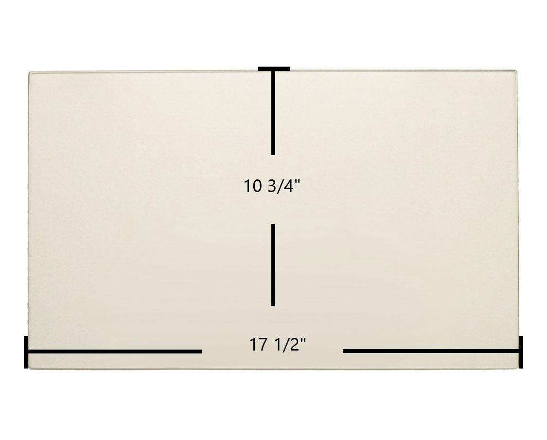 Ashley AP2000FS, AP2000, AP2000I Center Glass Replacement – 10 3/4" x 17 1/2" Ceramic (C-D-802A) - Total Hearth