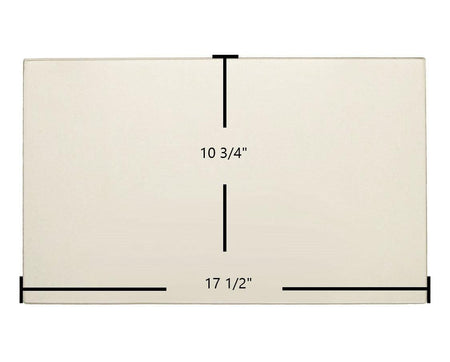 Ashley AP2000FS, AP2000, AP2000I Center Glass Replacement – 10 3/4" x 17 1/2" Ceramic (C-D-802A) - Total Hearth