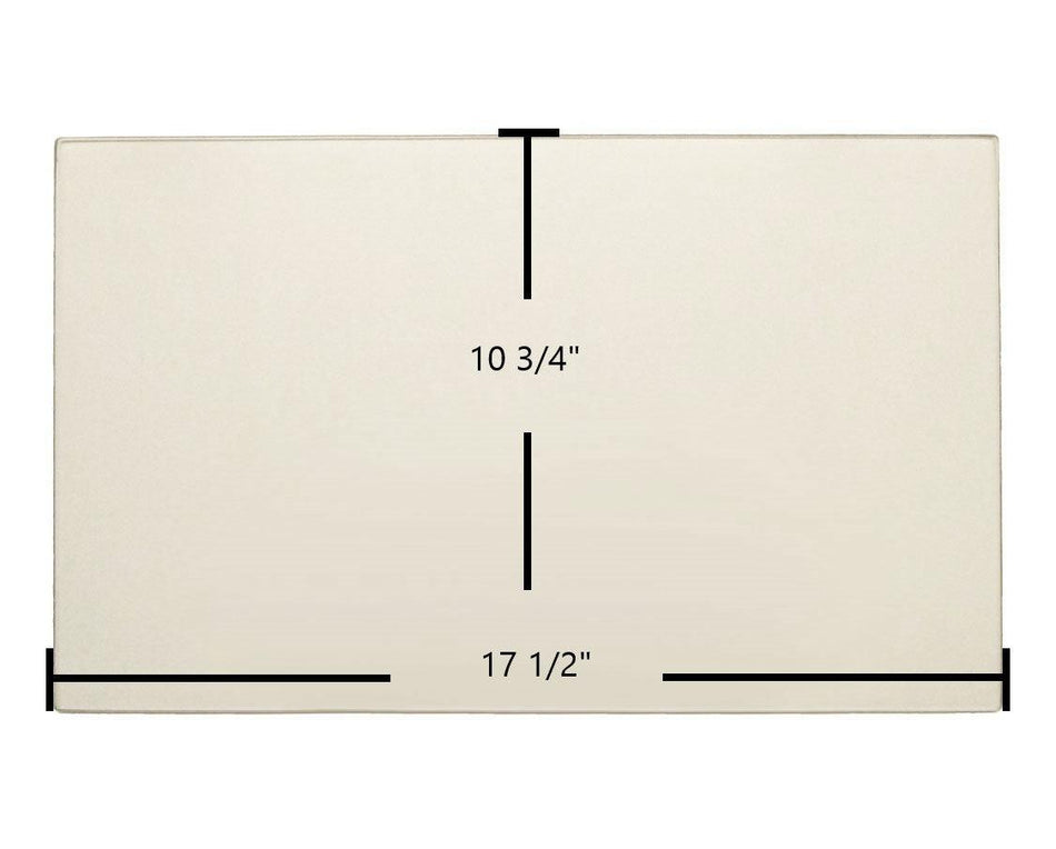 Ashley AP2000FS, AP2000, AP2000I Center Glass Replacement – 10 3/4" x 17 1/2" Ceramic (C-D-802A) - Total Hearth