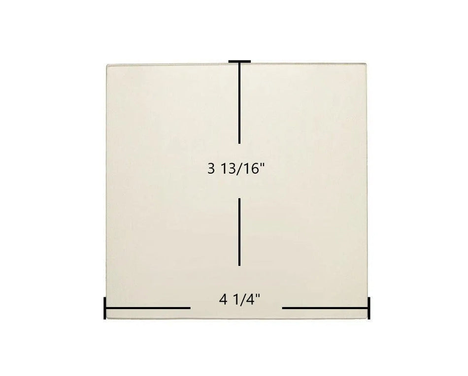 Breckwell Big E P1000PB, P7000 Solstice Door Glass Replacement – 4 1/4" x 3 13/16" High-Temperature Ceramic Glass Panel (C-D-11000) - Total Hearth