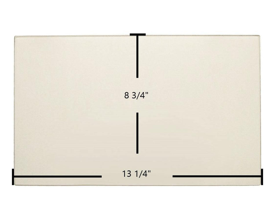 Breckwell P22, SP22 Maverick, P4000, Big E P1000 PNCA Door Glass Replacement – 13 1/4" x 8 1/4" High-Temperature Ceramic Glass Panel (C-D-031) - Total Hearth