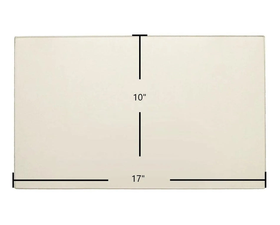 Breckwell SW1.2, SW2.0, SW2.5 Door Glass Replacement – 17" x 10" High-Temperature Ceramic Glass Panel (893145) - Total Hearth
