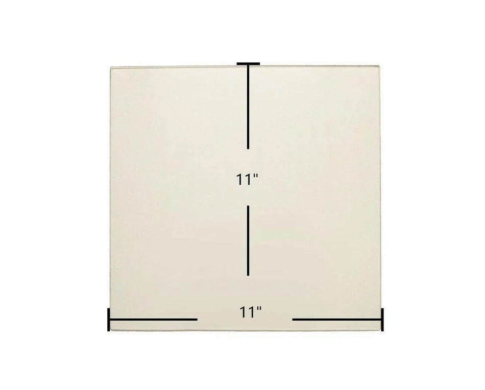 Breckwell SP2047 Upper Door Glass Replacement – 11" x 11" High-Temperature Ceramic Glass Panel (892965) - Total Hearth