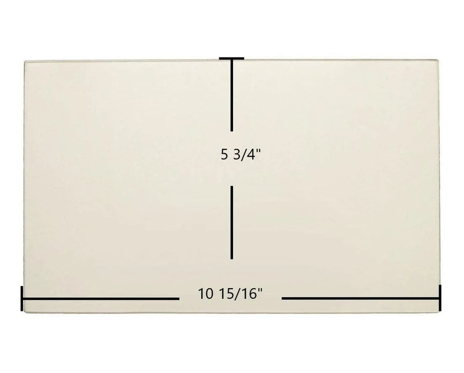 Breckwell SP2047 Lower Door Glass Replacement – 10 15/16" x 5 3/4" High-Temperature Ceramic Glass Panel (892961) - Total Hearth