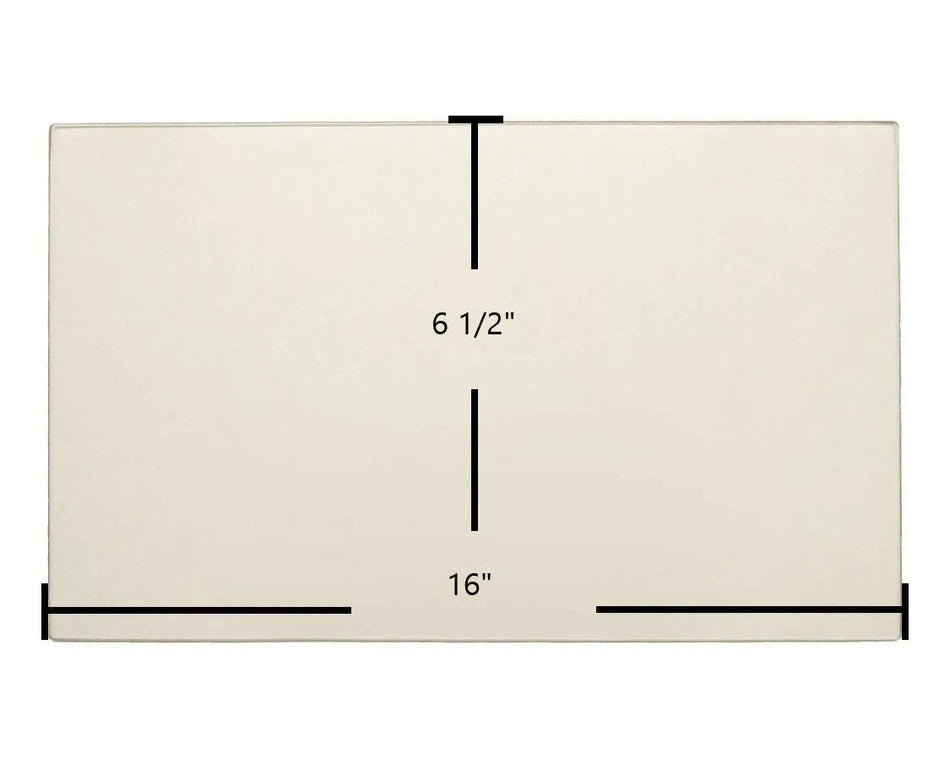 Brunco Firelite, Blazer I, Blazer II Door Glass Replacement – 16" x 6 1/2" High-Temperature Ceramic Glass Panel (1B5285) - Total Hearth