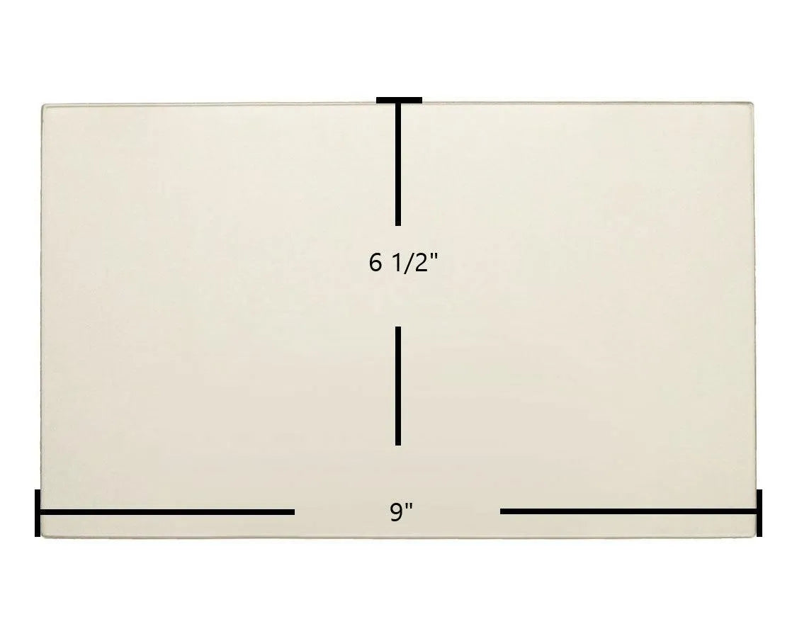 Buck Stove Models 26000-B, 27000-B, 28000 Door Glass Replacement – 9" x 6 1/2" High-Temperature Ceramic Glass Panel (PA500027) - Total Hearth