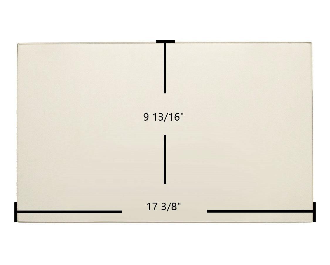Buck Stove Little Buck 26000-C, 27000, 28000 Big Buck Door Glass Replacement – 17 3/8" x 9 13/16" High-Temperature Ceramic Glass Panel (PGRG6364) - Total Hearth