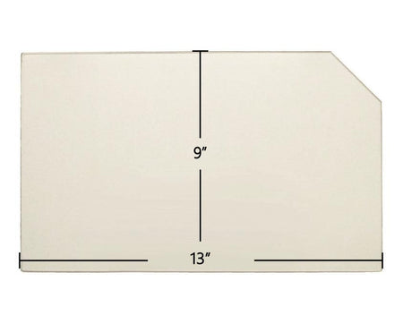 Carolina II woodstove Ceramic Glass (Carcorncut)(9 x 13 w/ cutout) - Woodstove Fireplace Glass