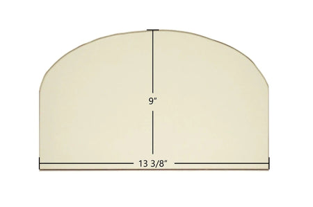 Cast Heat Door Glass Replacement – 13 3/8" x 9" Archtop High-Temperature Ceramic Glass Panel (Cast-Heat) - Total Hearth
