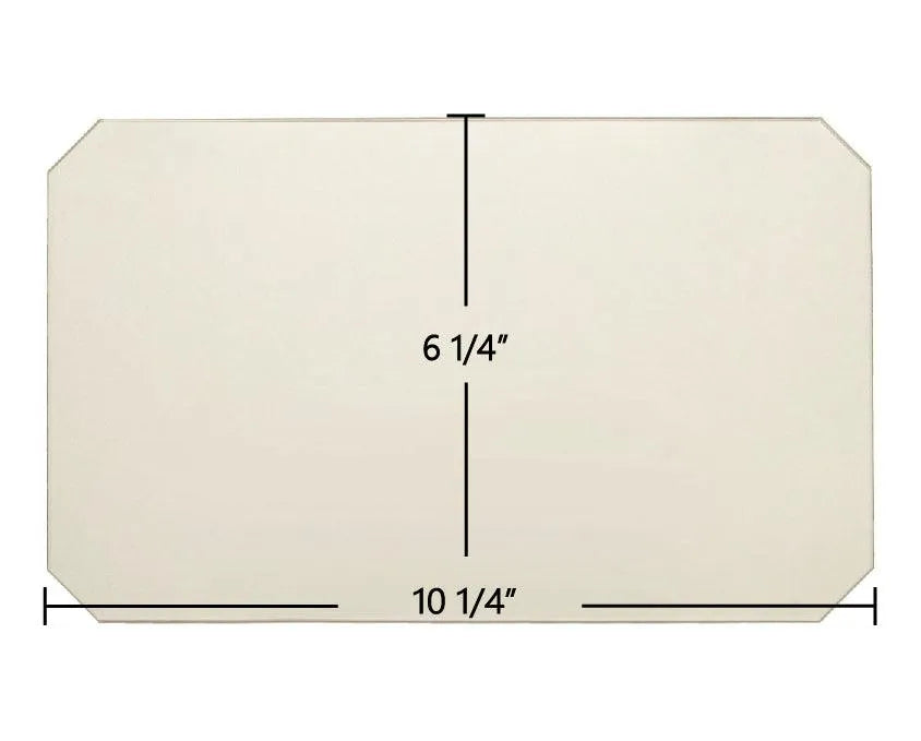 Cemi Insert Replacement Glass – 10 1/4" x 6 1/4" with Cut Corners - Total Hearth