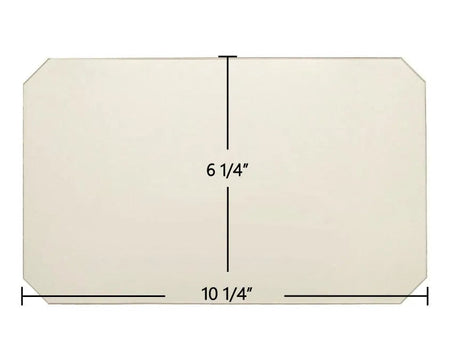 Cemi Insert Replacement Glass – 10 1/4" x 6 1/4" with Cut Corners - Total Hearth
