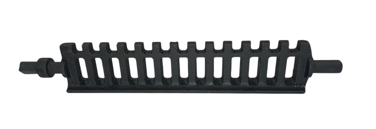 Ashley/King Dock Ash Grate – Left Side Shaker Grate (7717R / 40417) – 19-1/4" x 3" Cast Iron OEM Replacement - Total Hearth