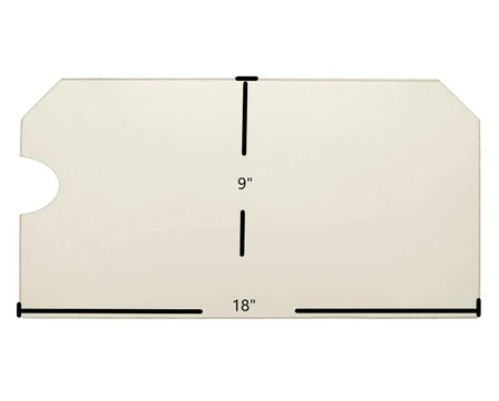 Country Performer C50 Ceramic Glass Panel – 18" x 9" with Rounded Notch (Part #1991-94) - Total Hearth