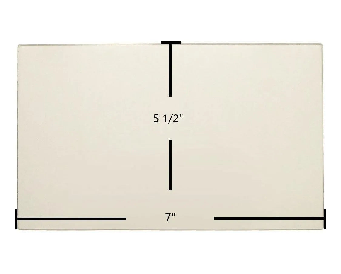 Country Flame Double Door 5 1/2" x 7" Glass - Woodstove Fireplace Glass