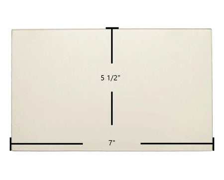 Country Flame Double Door 5 1/2" x 7" Glass - Woodstove Fireplace Glass