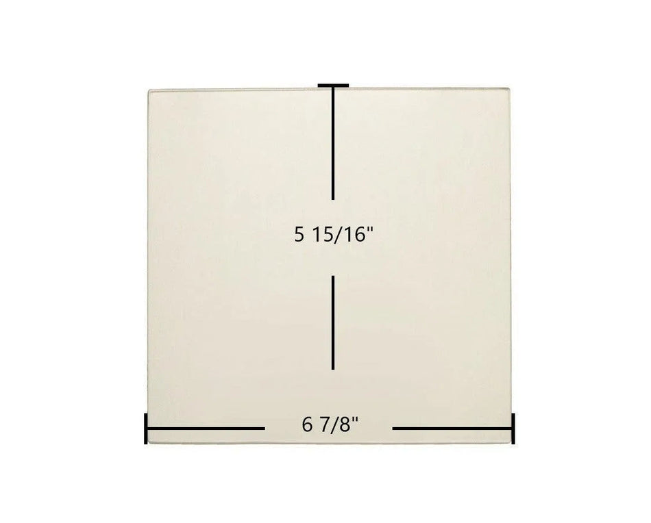Dovre 2000 Standard Small Ceramic Glass Panel – 6 7/8" x 5 15/16" - Total Hearth