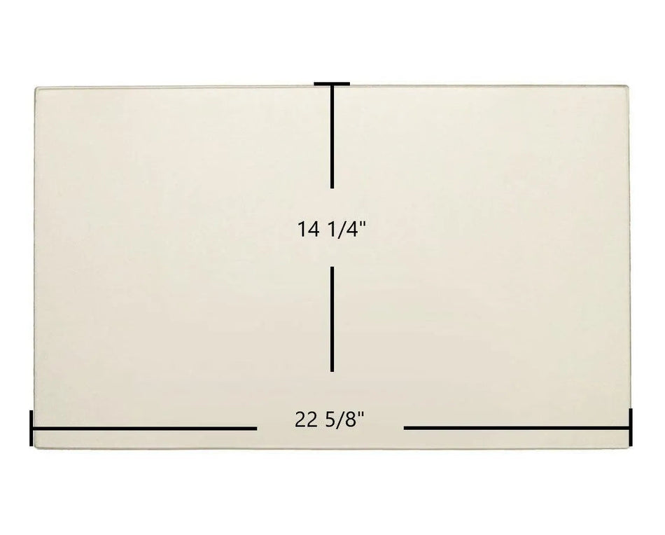 Dovre 2150, 2150 Insert, 2100 Ceramic Glass Panel – 22 5/8" x 14 1/4" Replacement - Total Hearth