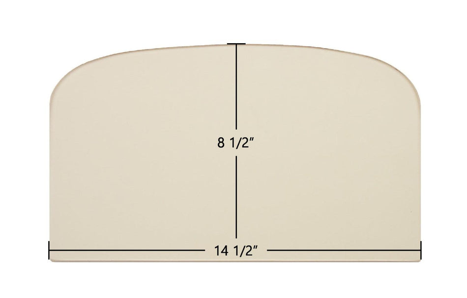 Dovre 400 Archtop Ceramic Glass Panel – 14 1/2" x 8 1/2" - Total Hearth