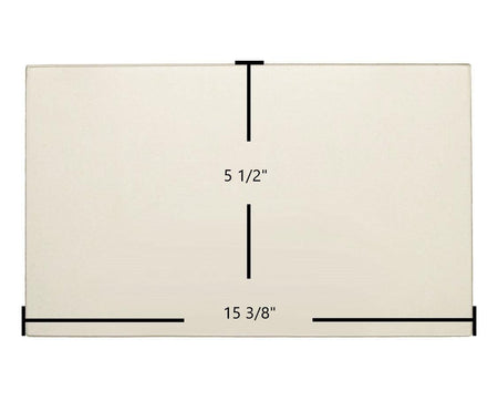 Dovre 2300 CB Ceramic Glass Panel – 15 3/8" x 5 1/2" Replacement - Total Hearth
