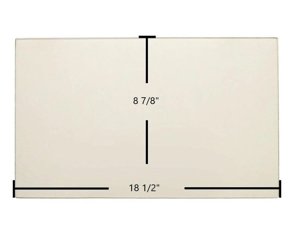 Dovre 310GX Ceramic Glass Panel – 18 1/2" x 8 7/8" Replacement - Total Hearth