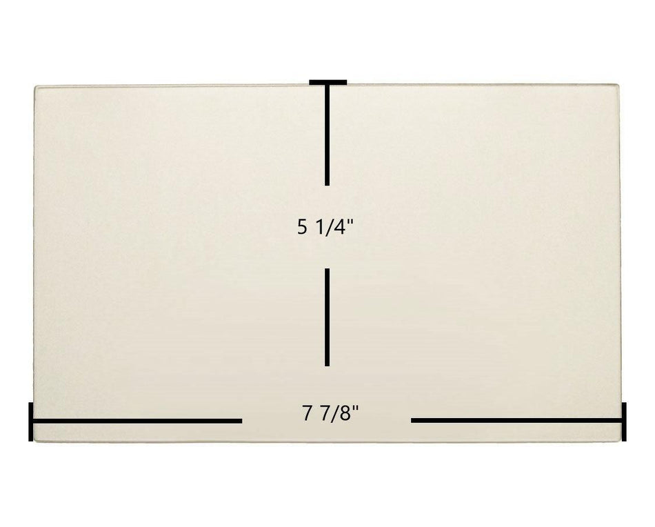 Dovre 2000 Super, Super 8 Ceramic Glass Panel – 7 7/8" x 5 1/4" Replacement - Total Hearth