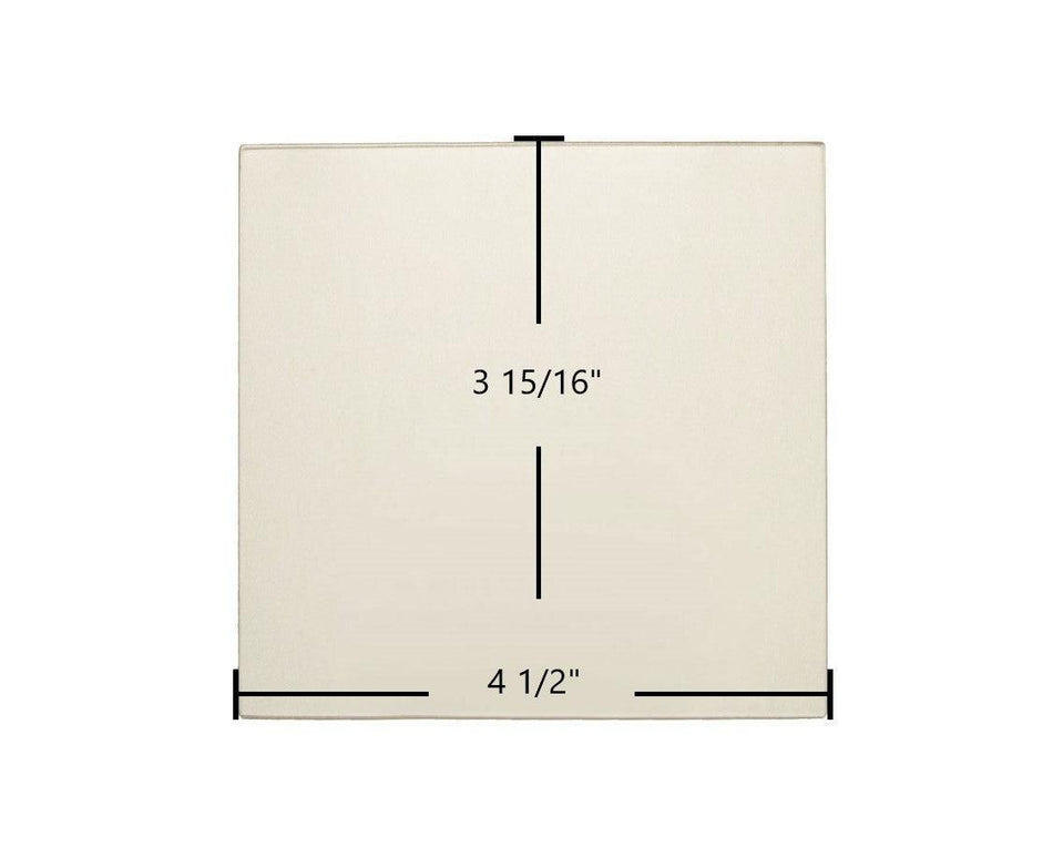Dovre 2000 Mini Small, 1800 DV-GL01 Ceramic Glass Panel – 4 1/2" x 3 15/16" Replacement - Total Hearth