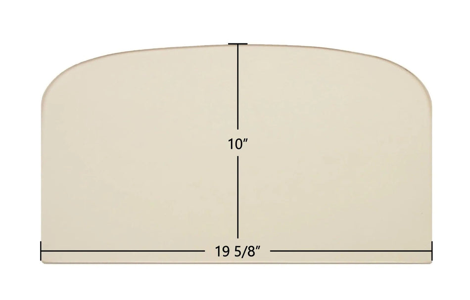 Dovre Aurora 700, DV750 Ceramic Archtop Glass Panel – 19 5/8" x 10" Replacement (24231A / 844-3470) - Total Hearth