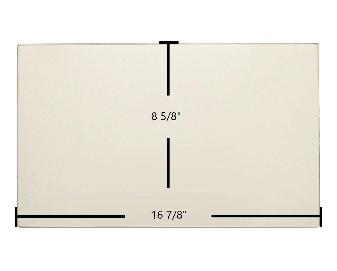 Drolet Escape 1400, 1400i Ceramic Glass Panel – 16 7/8" x 8 5/8" Replacement (SE53930) - Total Hearth