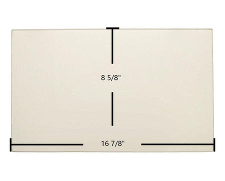 Drolet Escape 1400, 1400i Ceramic Glass Panel – 16 7/8" x 8 5/8" Replacement (SE53930) - Total Hearth