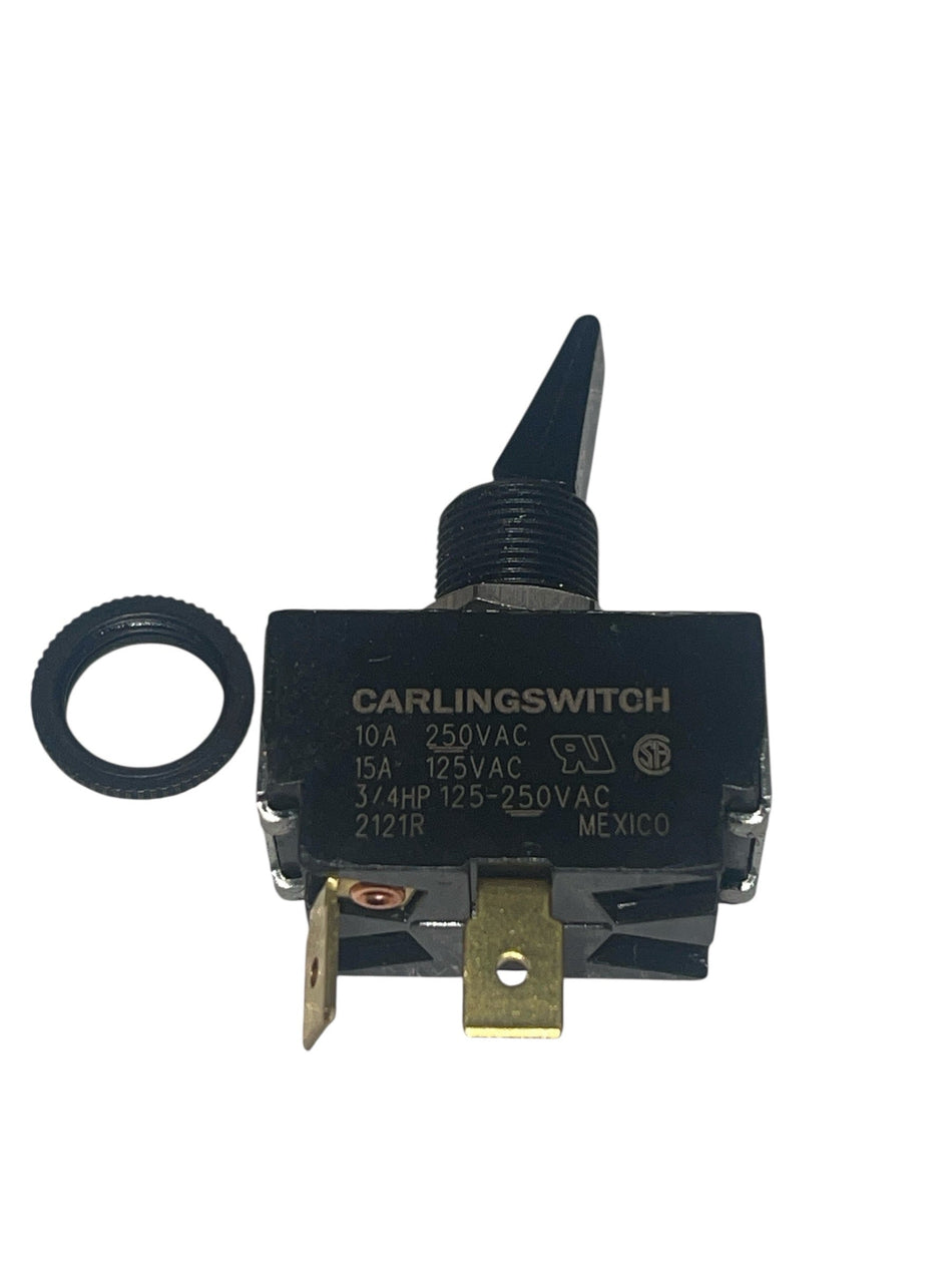 2 Prong Toggle Switch (4TS2) – Universal Wood Stove On/Off or High-Low Switch