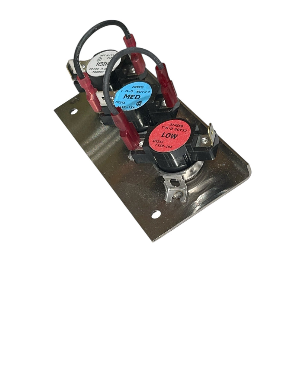 Buck 3-Speed Thermostat Switch Plate (4TBS1) – High/Medium/Low Fan Control for Wood Stoves