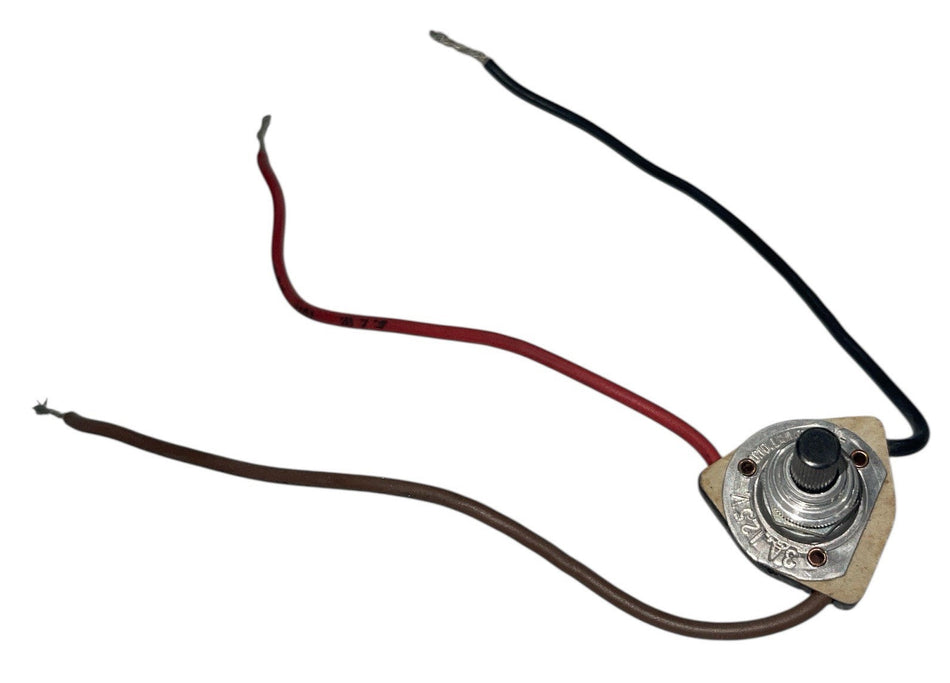 Rotary Switch – 3-Wire (Red/Black/Brown) for Blower & Fan Control