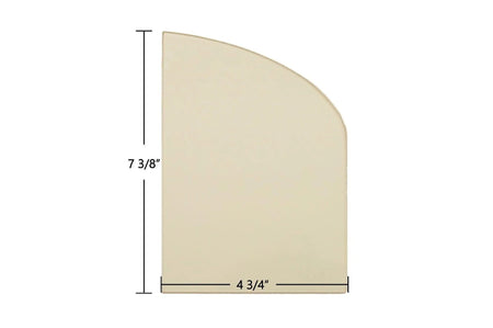 Earth Stove 2002 Ceramic Archtop Glass Panel – 4 3/4" x 7 3/8" Replacement (ES2002) - Total Hearth