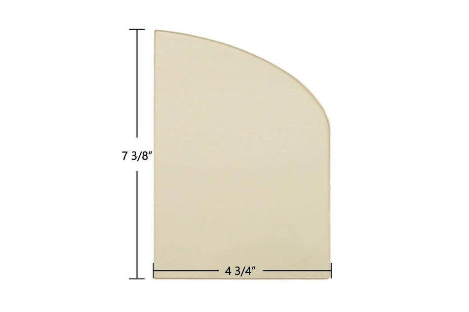 Earth Stove 2002 Ceramic Archtop Glass Panel – 4 3/4" x 7 3/8" Replacement (ES2002) - Total Hearth