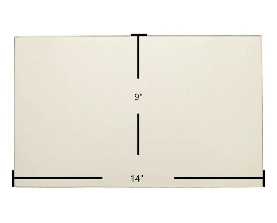 Earth Stove 101, 105, 701, 705, C202B, 102B, C201, C202, C205 Ceramic Glass Panel – 14" x 9" Replacement (G100-7) - Total Hearth