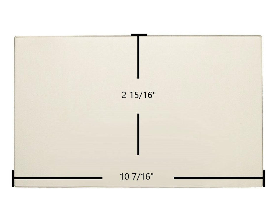 Earth Stove 1900HT Side Ceramic Glass Panel – 10 7/16" x 2 15/16" Replacement (32073) - Total Hearth