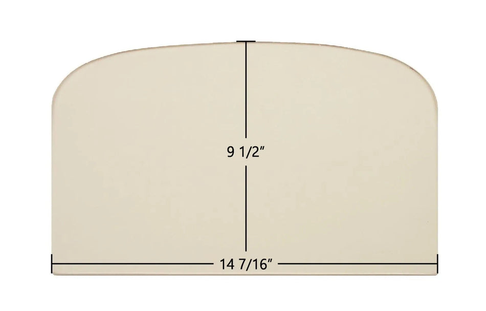 Earth Stove T150C, TP340 Ceramic Archtop Glass Panel – 14 7/16" x 9 1/2" Replacement (18242) - Total Hearth