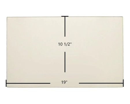 Earth Stove BF-40 Gas Stove Ceramic Glass Panel – 19" x 10 1/2" Replacement (18076) - Total Hearth
