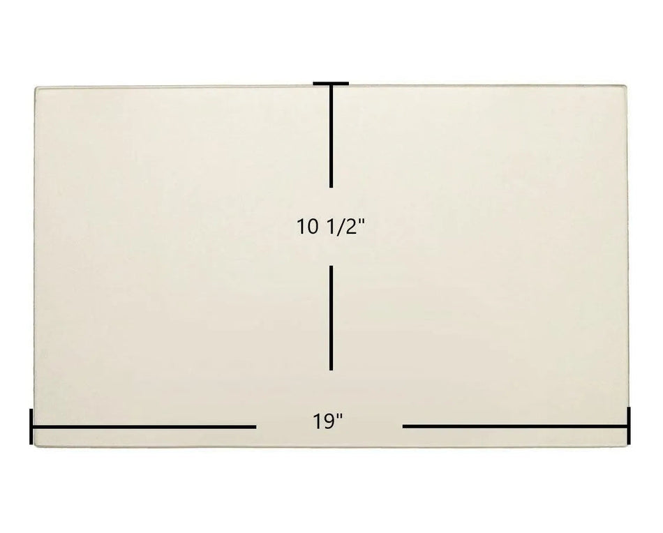 Earth Stove BF-40 Gas Stove Ceramic Glass Panel – 19" x 10 1/2" Replacement (18076) - Total Hearth