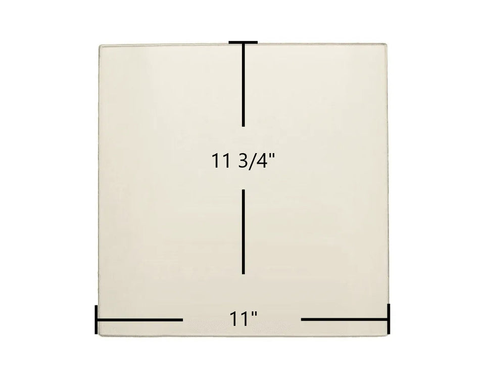 EasyFire EF3801B-AL / EF4001B AutoLite / EF5001B-AL Ceramic Glass Panel – 11" x 11 3/4" Replacement (110429) - Total Hearth