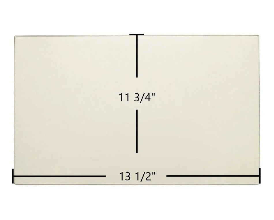 EasyFire EF5001U-B Ceramic Glass Panel – 13 1/2" x 11 1/4" Replacement (110499) - Total Hearth