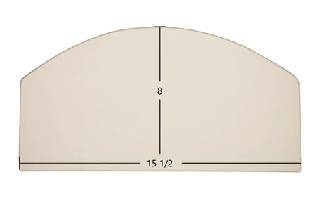 Efel Giant Arden Ceramic Glass Panel – Archtop (15 1/2" x 8") - Total Hearth