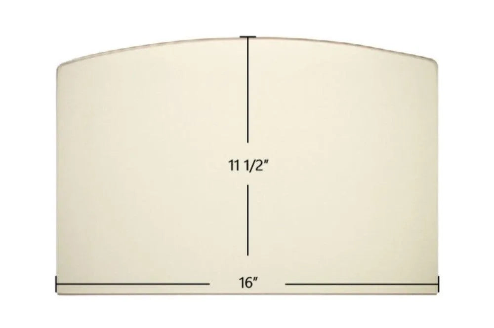 Efel Harmony 386.65 / Symphony Ceramic Glass Panel – 16" x 11 1/2" Replacement (13344) - Total Hearth