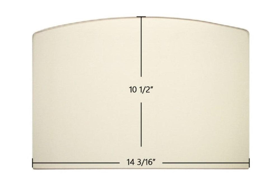 Efel Harmony MK1 / MF Ceramic Glass Panel – 14 3/16" x 10 1/2" Replacement (EFELMK1MF) - Total Hearth
