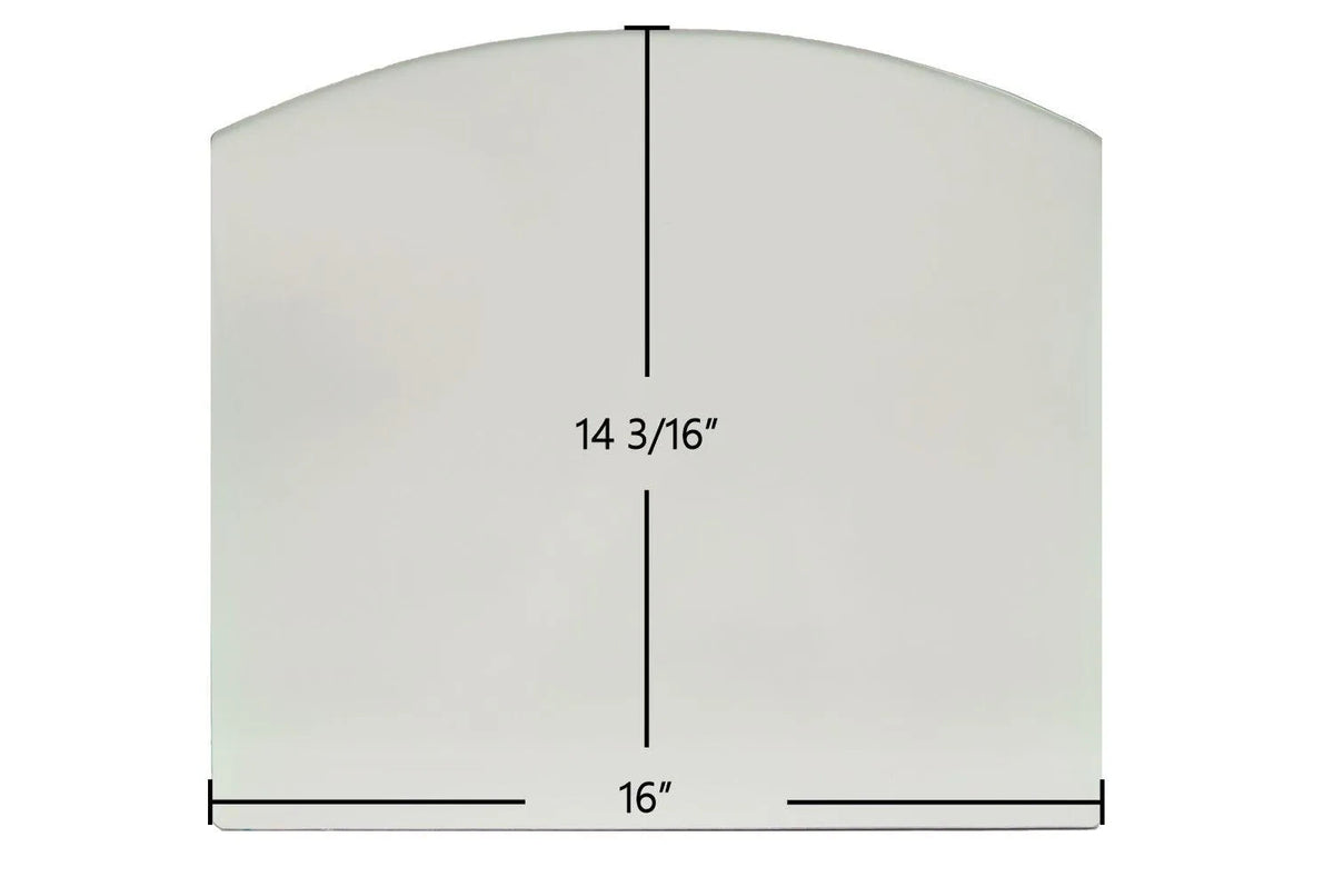 Efel Symphony Gas Stove Ceramic Glass Panel – Fits Models 487.64 & 491.64 (16" x 14 3/16") - Total Hearth