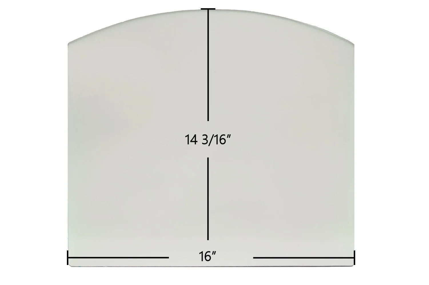 Efel Symphony Gas Stove Ceramic Glass Panel – Fits Models 487.64 & 491.64 (16" x 14 3/16") - Total Hearth