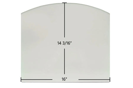 Efel Symphony Gas Stove Ceramic Glass Panel – Fits Models 487.64 & 491.64 (16" x 14 3/16") - Total Hearth