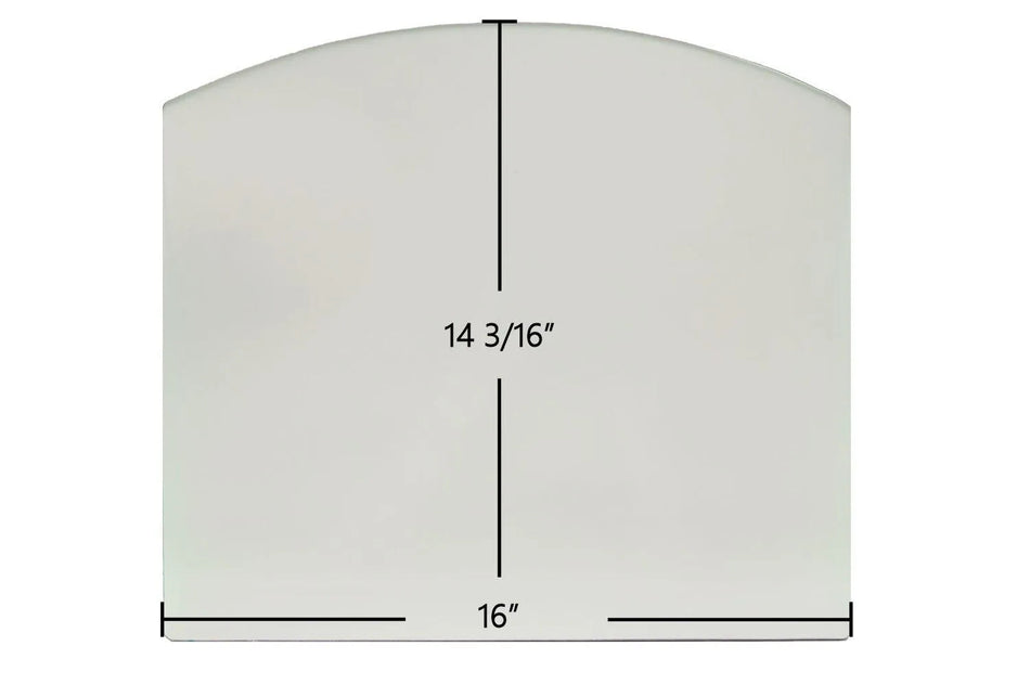 Efel Symphony Gas Stove Ceramic Glass Panel – Fits Models 487.64 & 491.64 (16" x 14 3/16") - Total Hearth