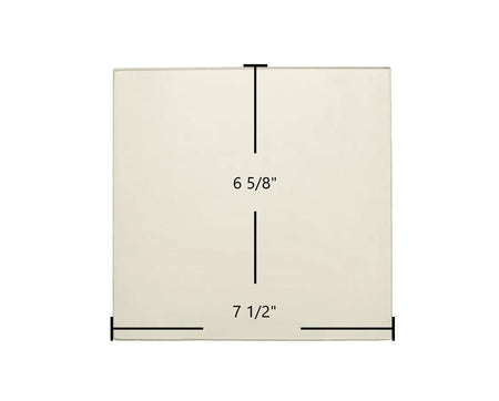 Elmira Fireview Cook Stove 1840, 1842 Ceramic Glass Panel (7 1/2" x 6 5/8") | Replacement Part #3337 - Total Hearth