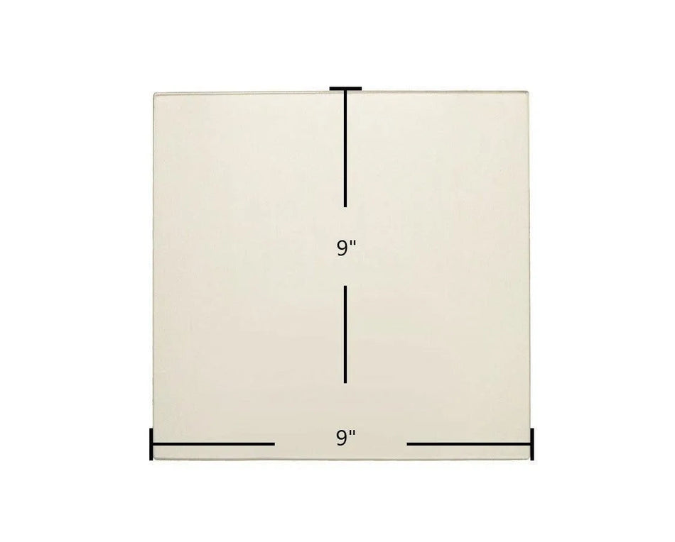 Sweet Home Ceramic Glass Panel (AC-G9-1) – 9" x 9" - Total Hearth